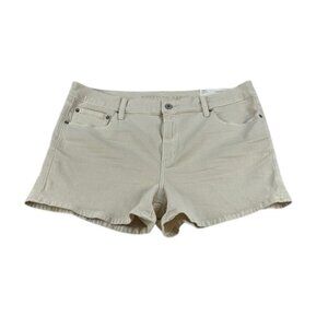 American Eagle Women’s Size 14 Relaxed Short Cream Super High Rise NWT